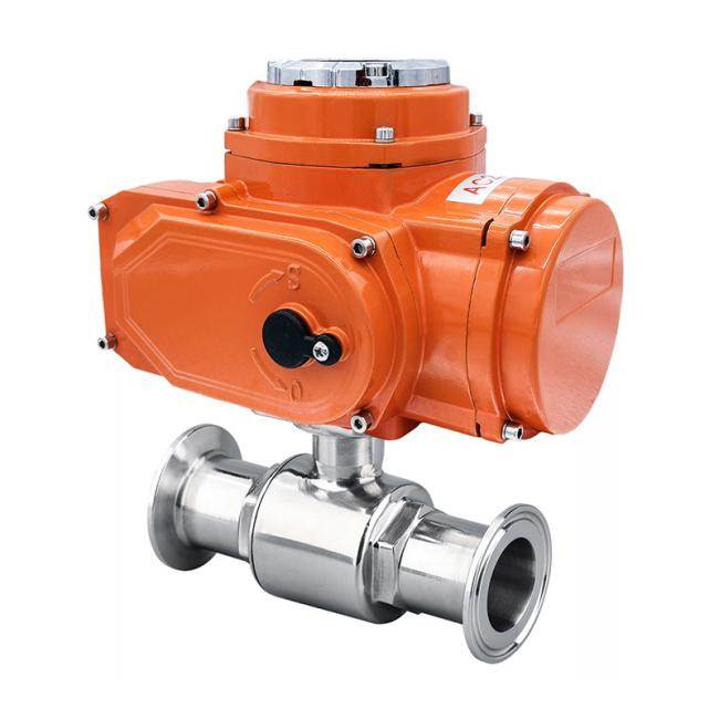 防水電動衛(wèi)生級三通球閥